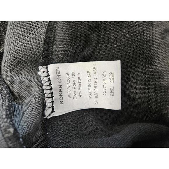 Ronen Chen Size 3 US 10 Grey & black open front cardigan - Picture 5 of 5